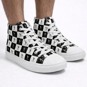 Damier LEX High Top Canvas Shoes | Vir Rēnāscēns